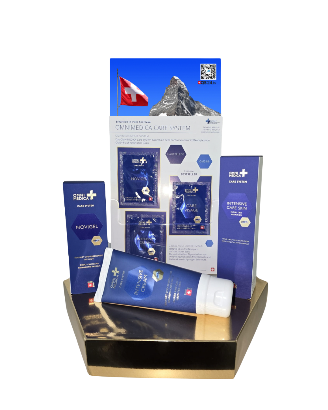 OMNIMEDICA Flyer mit 3 Sachets je 2 ml